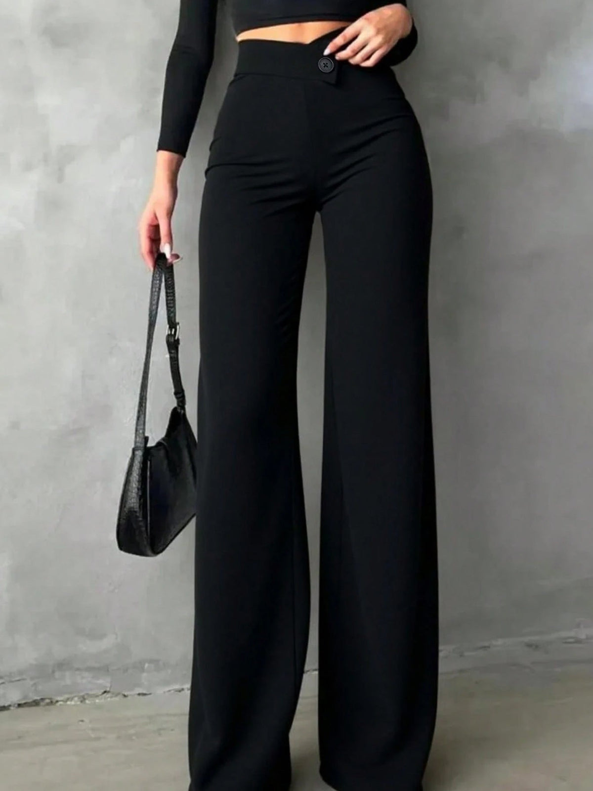 High Waist Wide Leg Pants