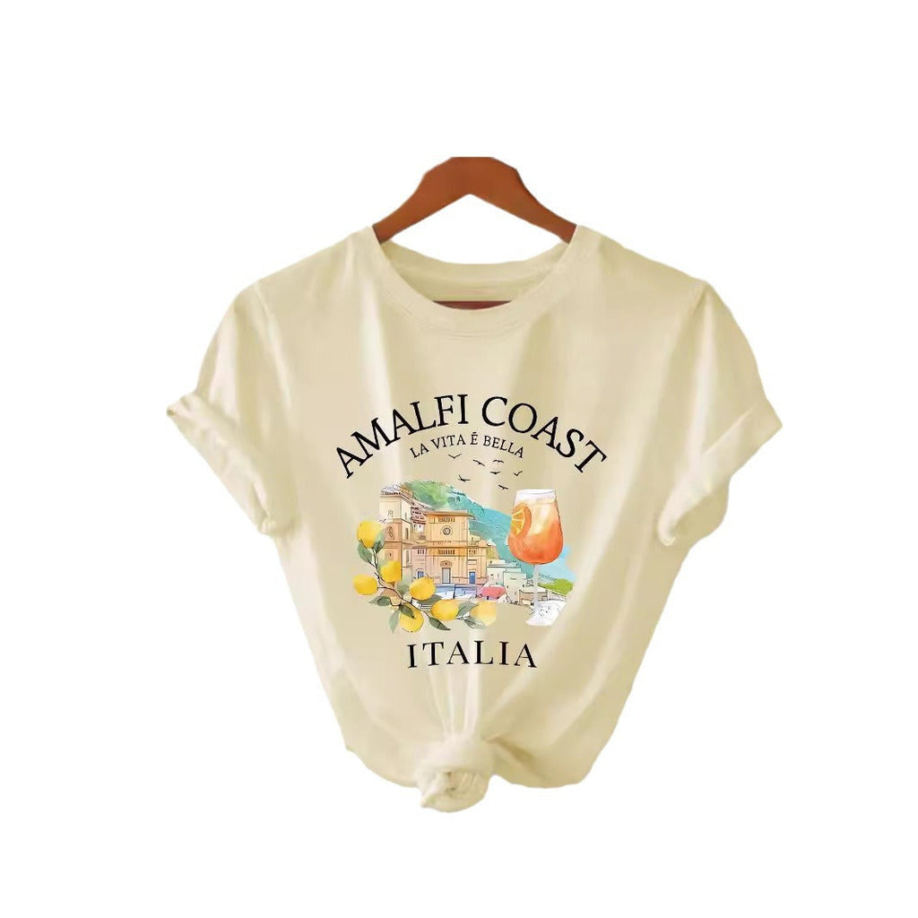 Pattern printed T-shirt