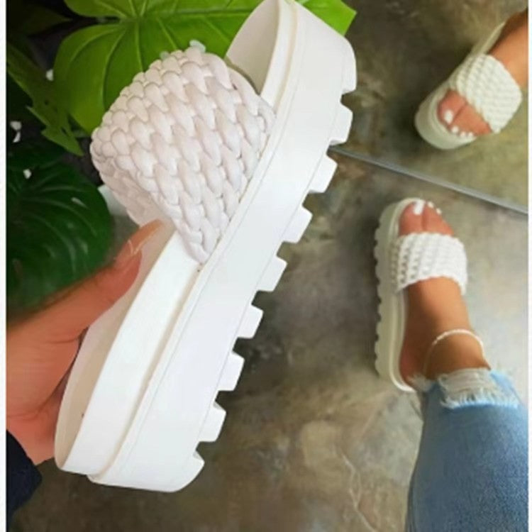 New Large Size Sandal Women New Ebay Foreign Trade Thick Bottom