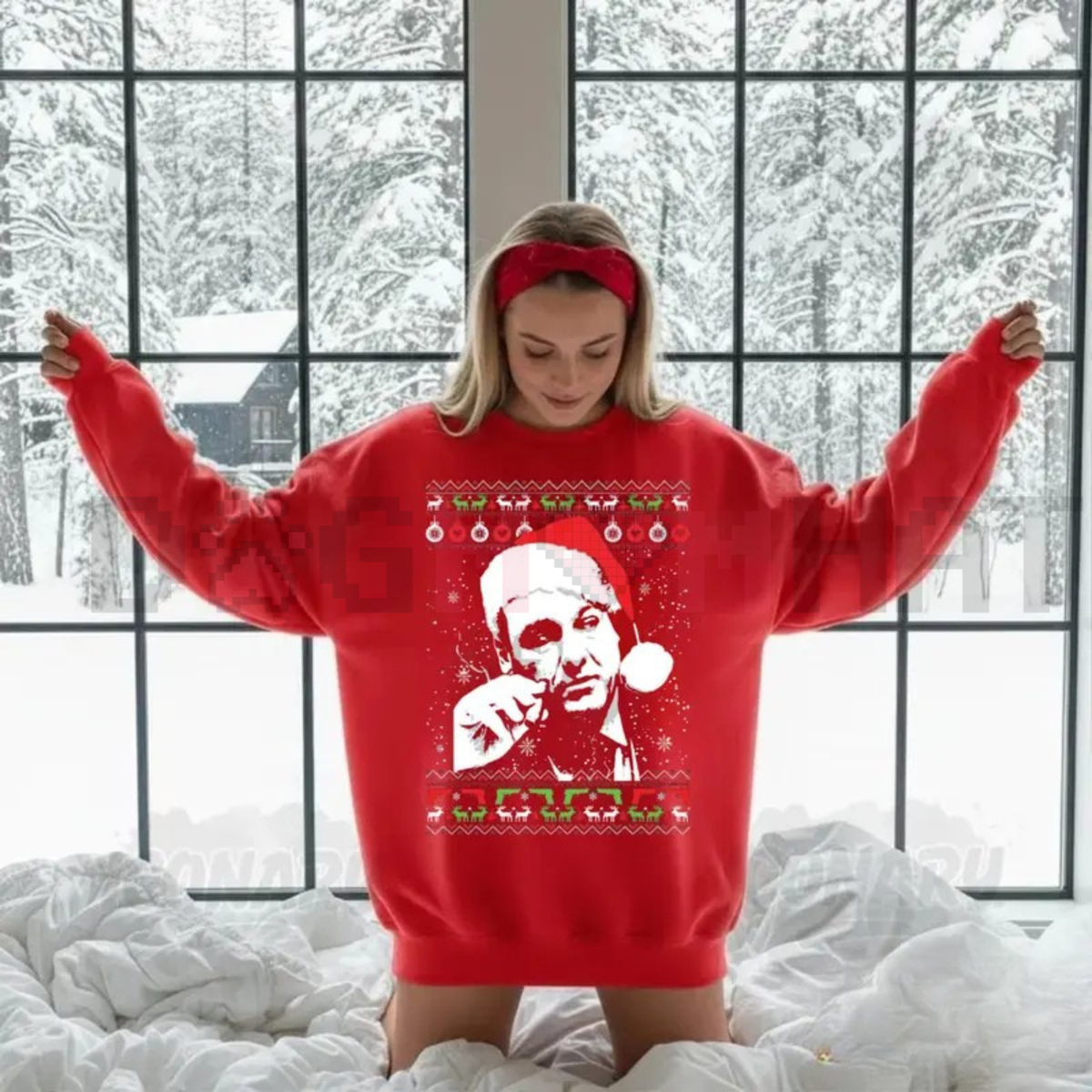 Tony Soprano Ugly Christmas Sweatshirt