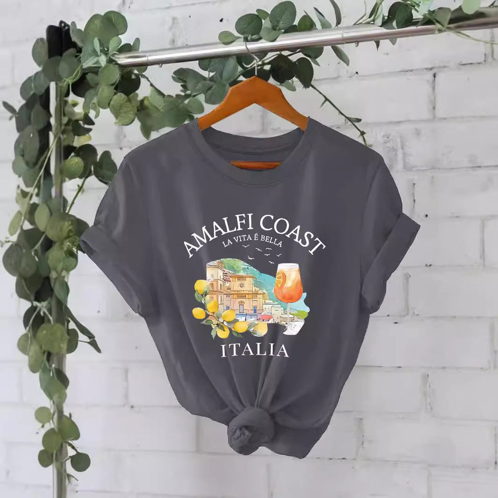 Pattern printed T-shirt