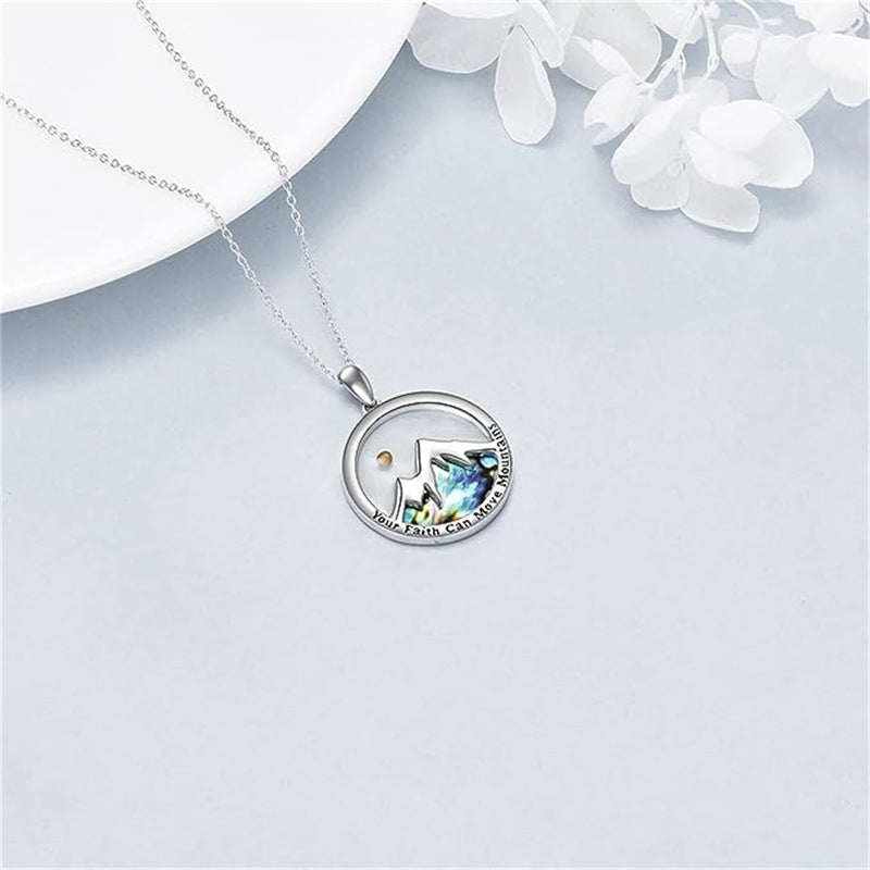 Stainless Steel Bracelet With Simple Shell And Mustard Seed Necklace For Women