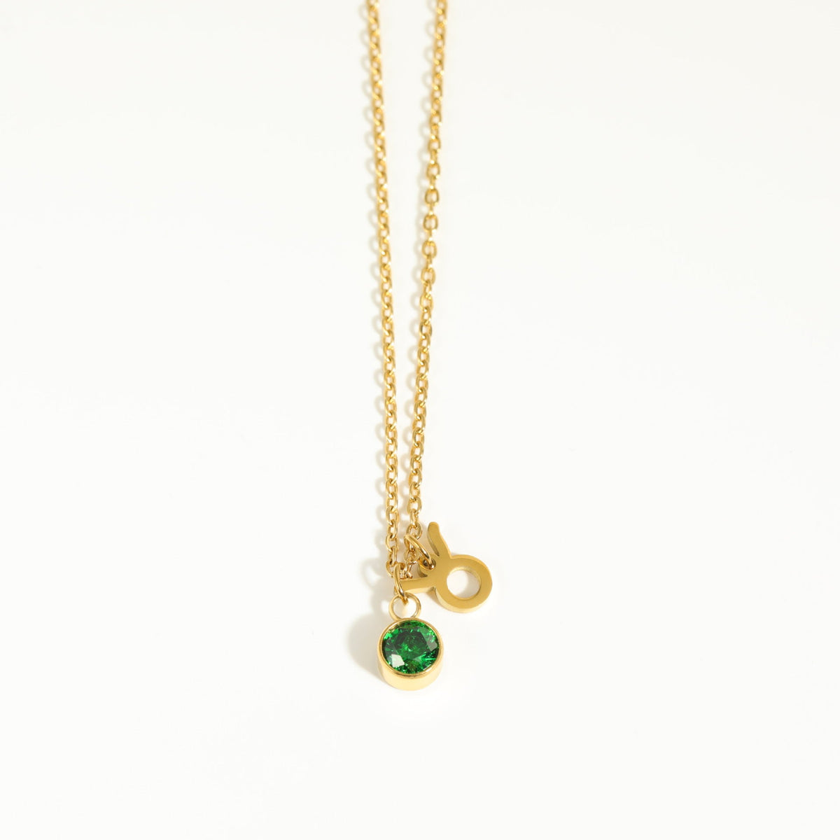 Fashion Zodiac Zodiac 5mm Zircon Pendant Necklace For Women