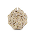 Women's Rose Rhinestone Bag Hollow Clutch