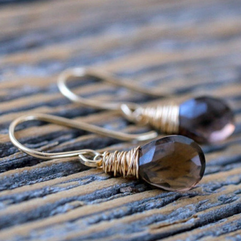 Smoky Quartz Earrings