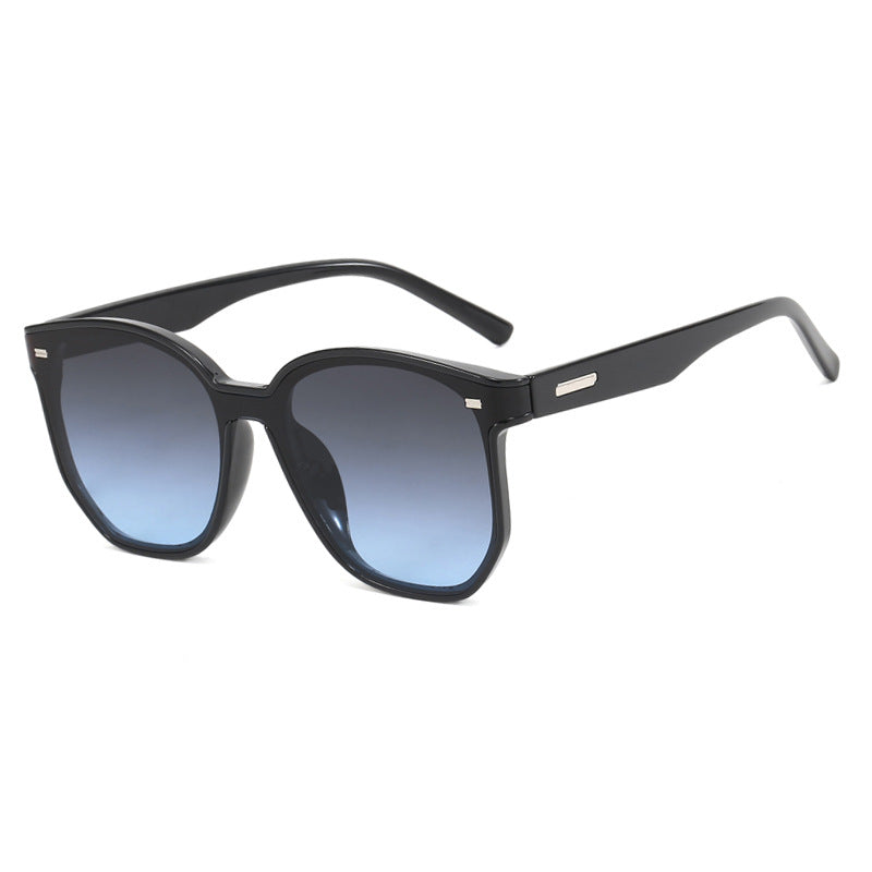Curved piece retro new sunglasses for women, with a high-end feel, UV resistant sunglasses
