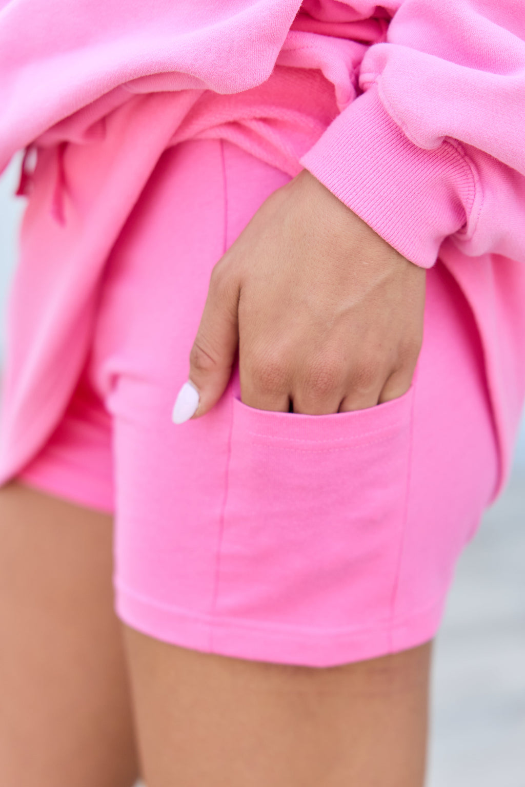 Everyday Ease Bright Pink Fleece Skort