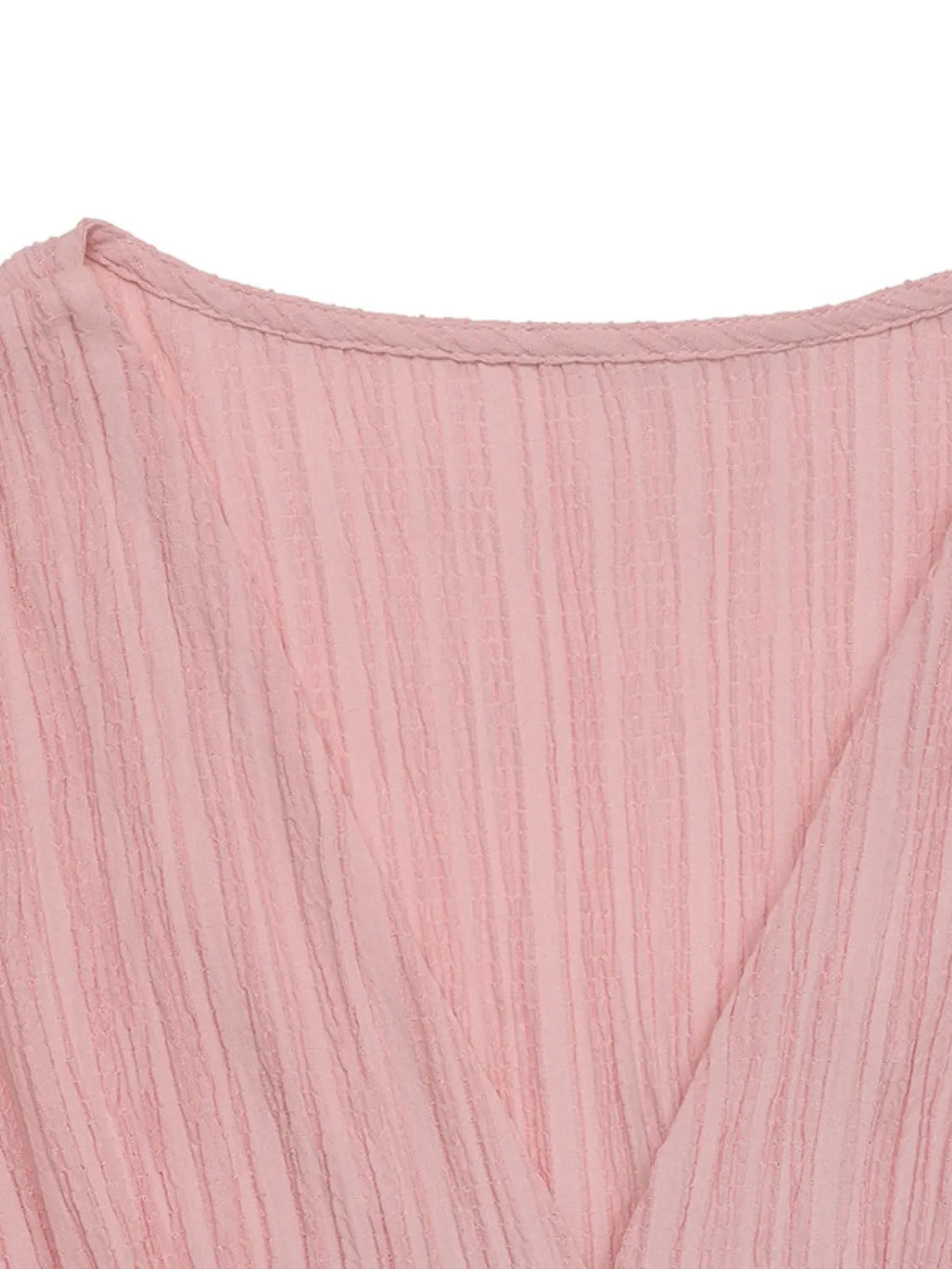 V-Neck Puff Sleeve Dress