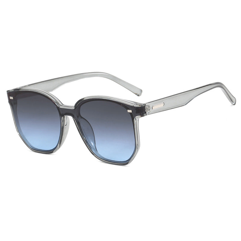 Curved piece retro new sunglasses for women, with a high-end feel, UV resistant sunglasses