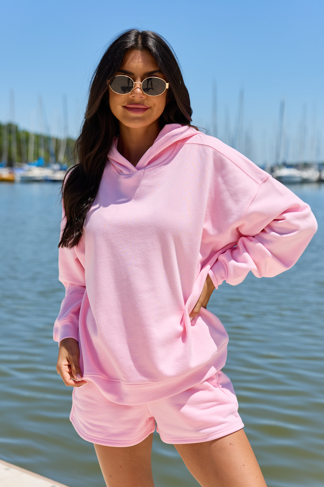 Everyday Ease Light Pink Hoodie