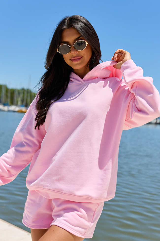 Everyday Ease Light Pink Hoodie