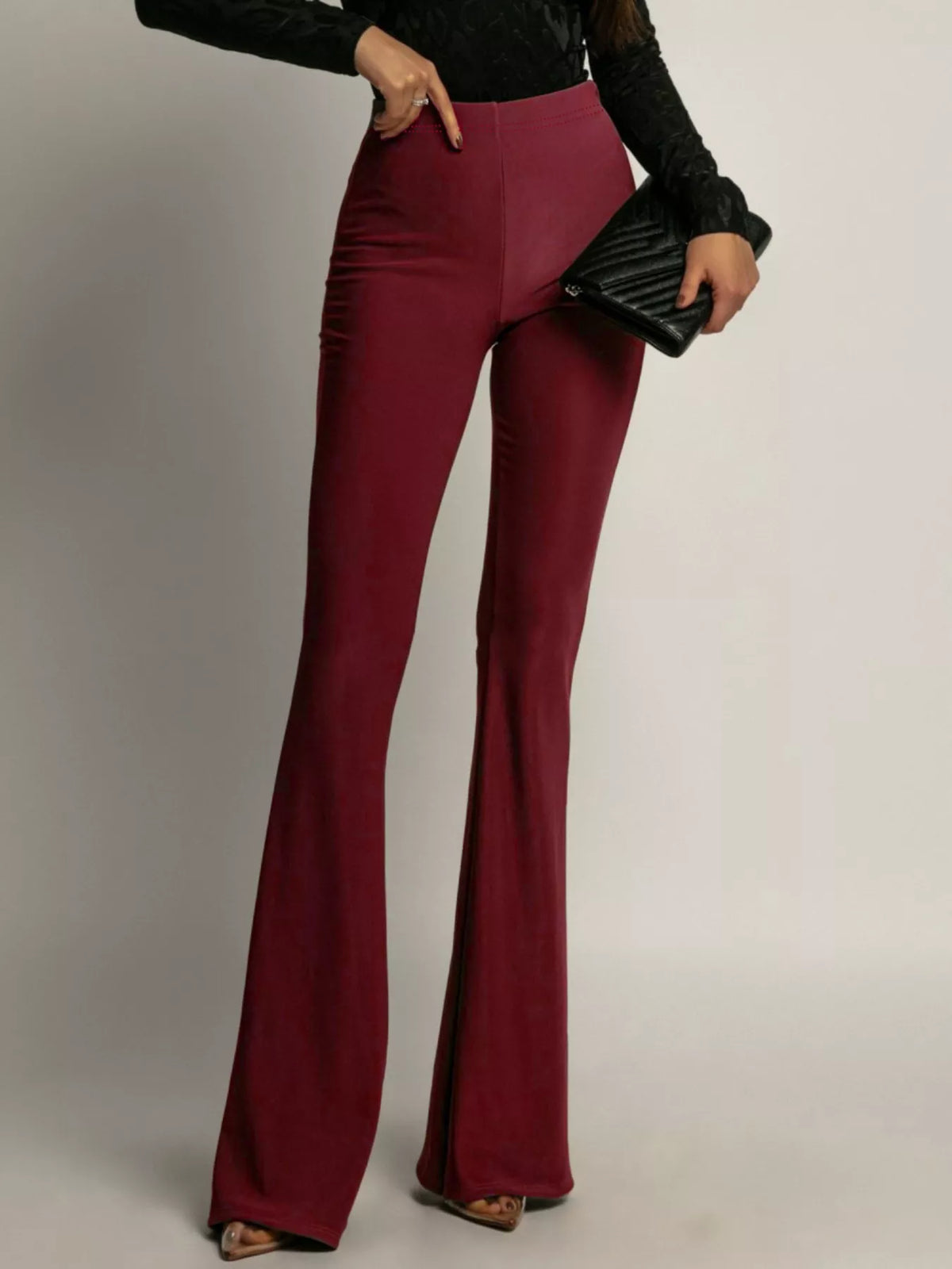 High-Waisted Flared Pants
