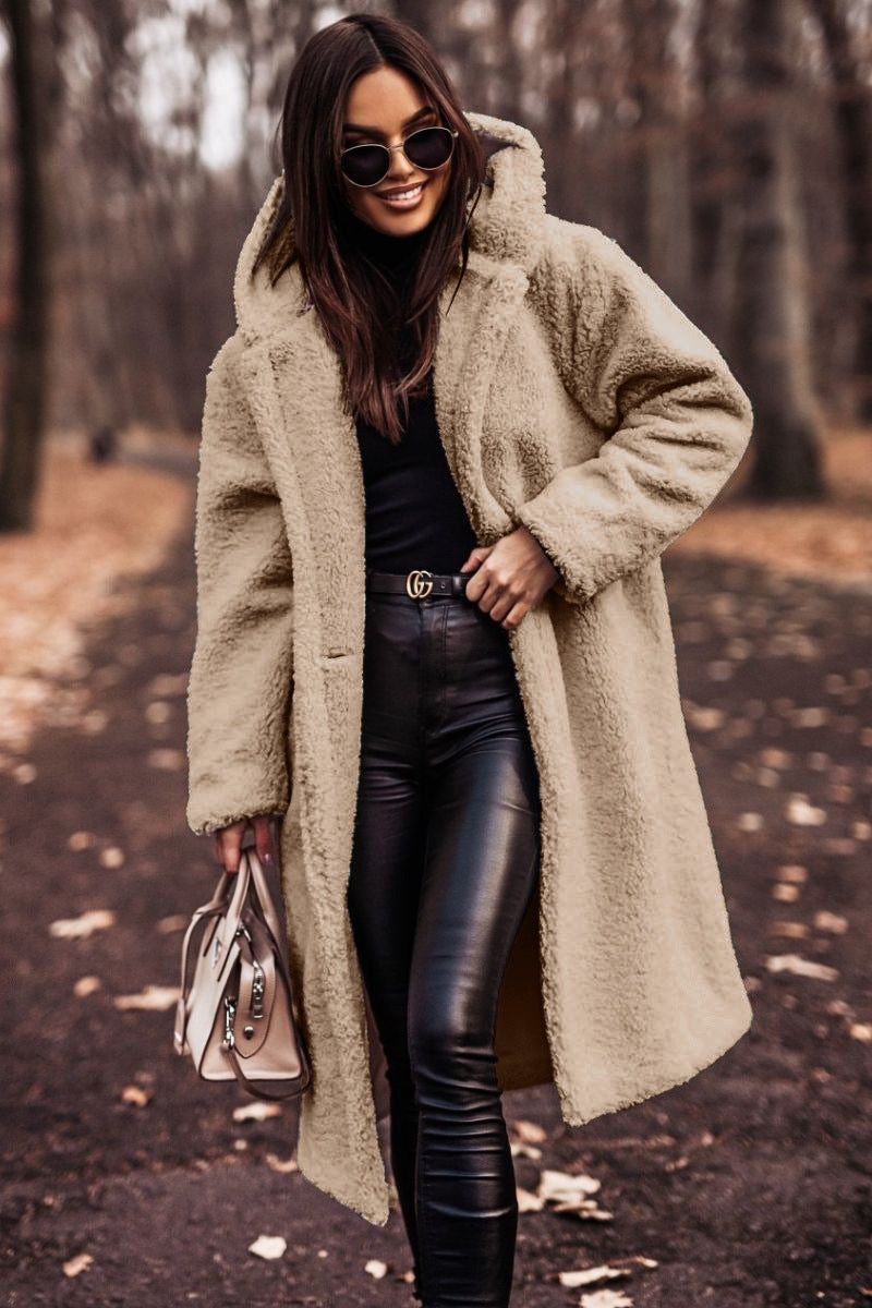 Women's Faux Fleece Teddy Coat