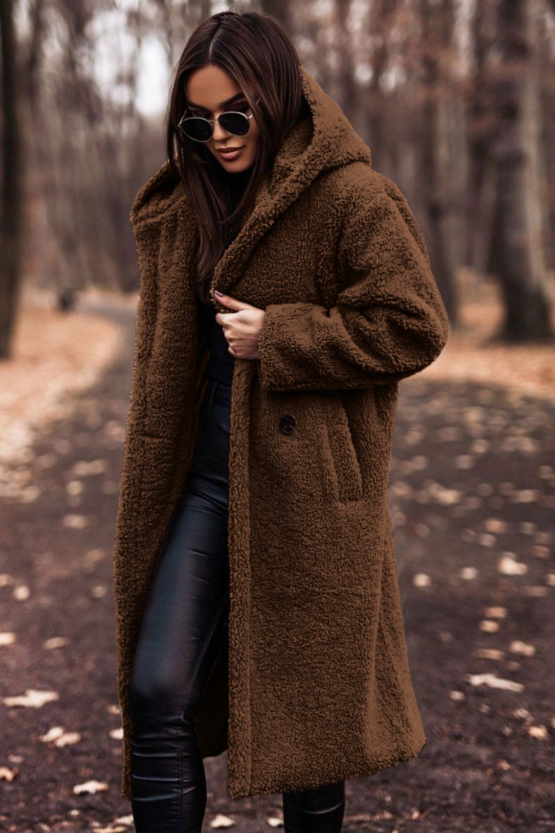 Women's Faux Fleece Teddy Coat