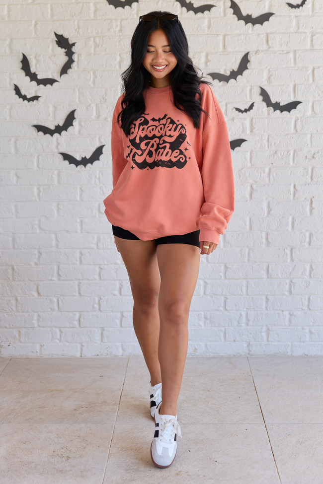 Spooky Babe Light Rust Graphic Sweatshirt