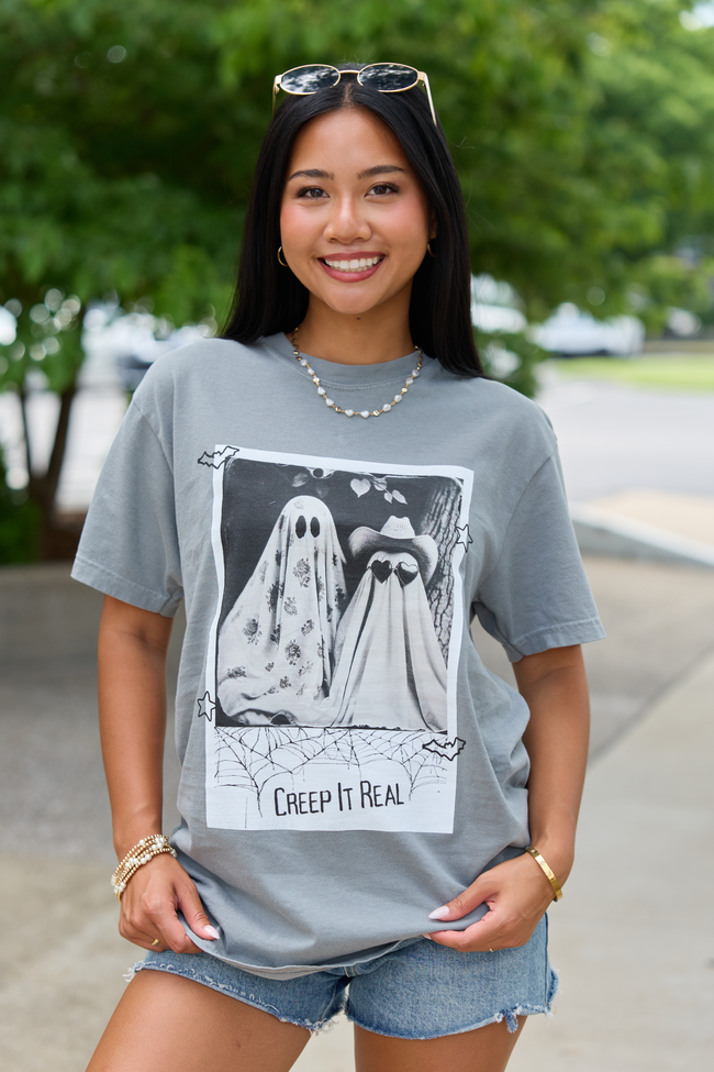 Creep It Real Grey Graphic Tee