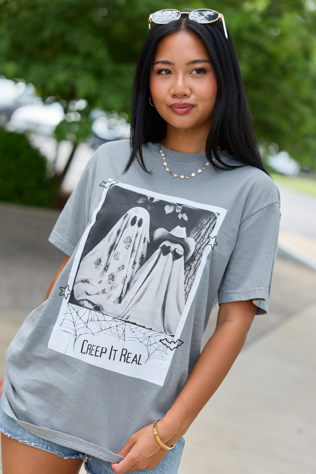 Creep It Real Grey Graphic Tee
