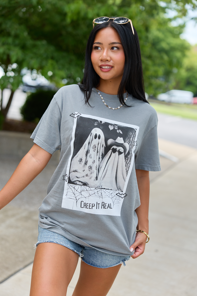 Creep It Real Grey Graphic Tee