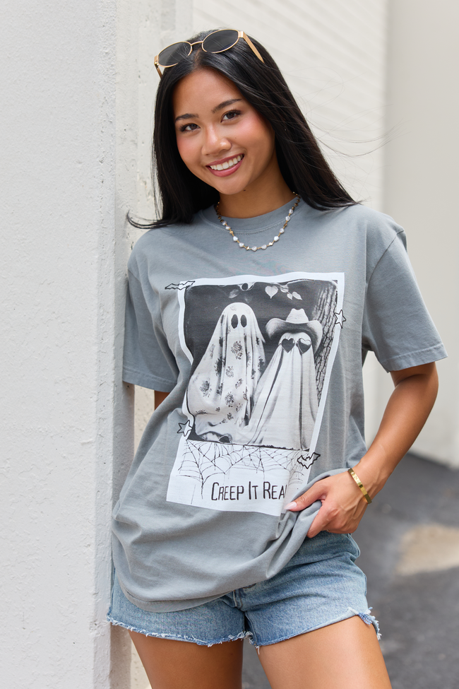 Creep It Real Grey Graphic Tee