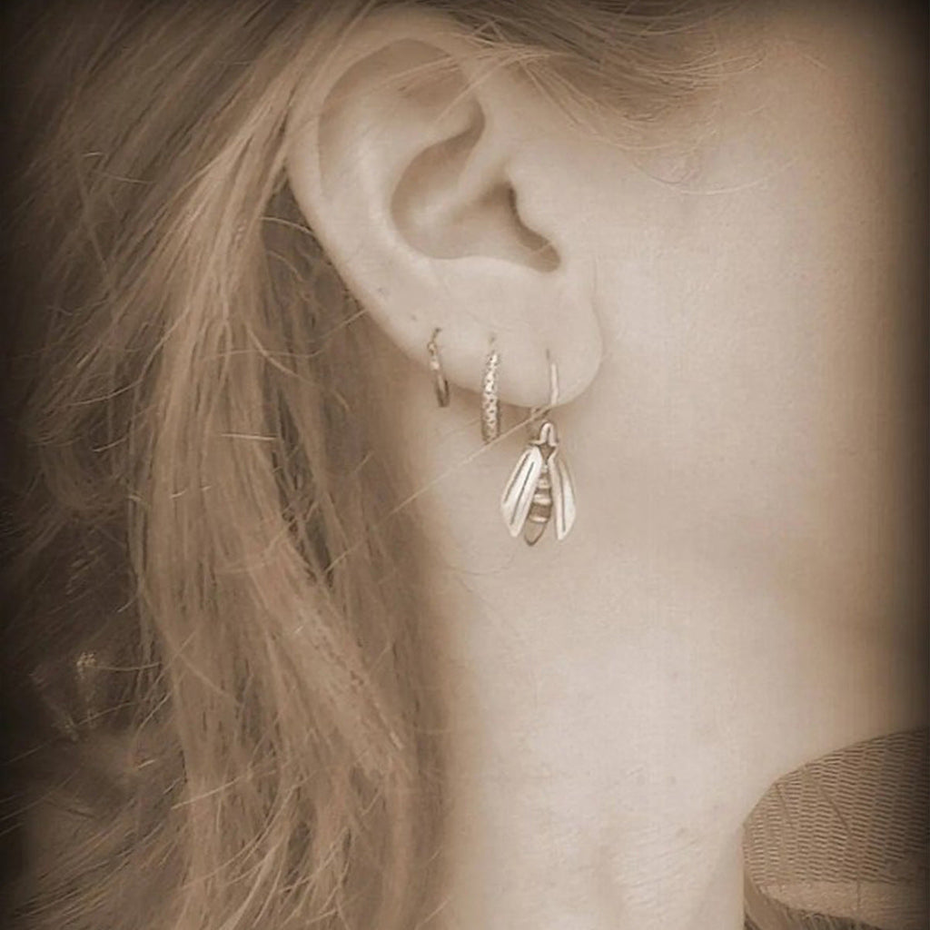 Simple Firefly Moonstone Women's Earrings