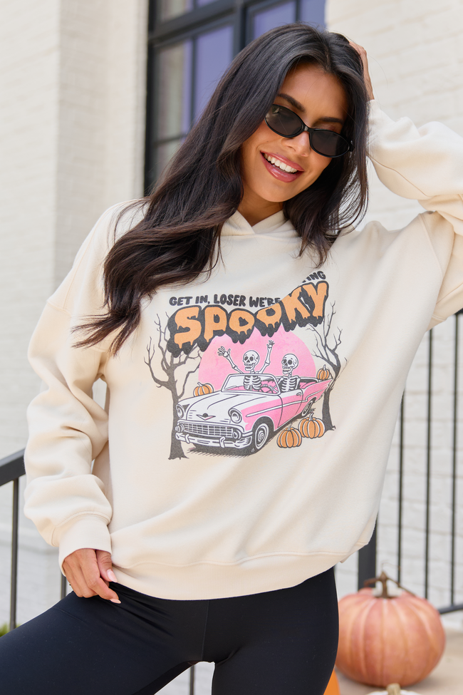 Get in Loser Cream Graphic Hoodie