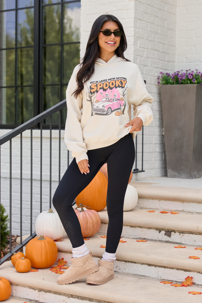 Get in Loser Cream Graphic Hoodie