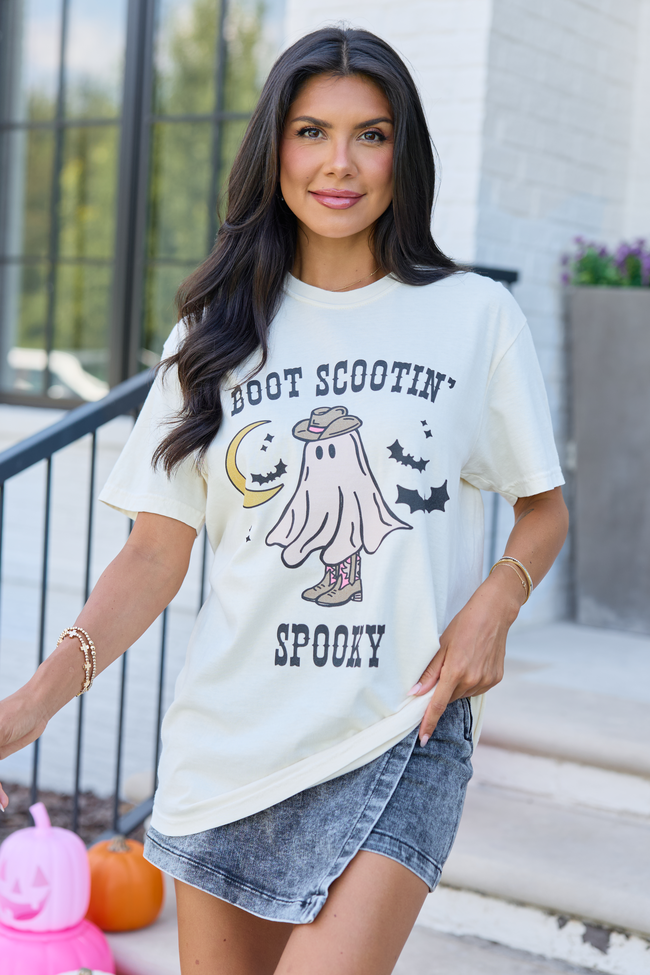 Boot Scootin' Spooky Ivory Graphic Tee