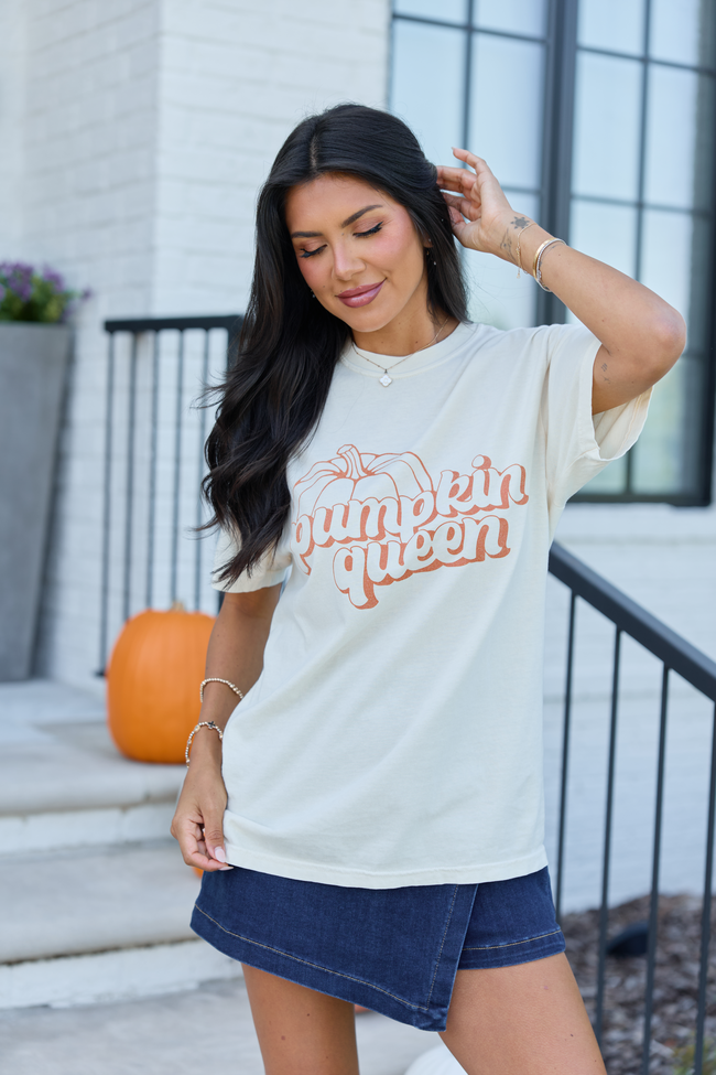 Pumpkin Queen Ivory Graphic Tee