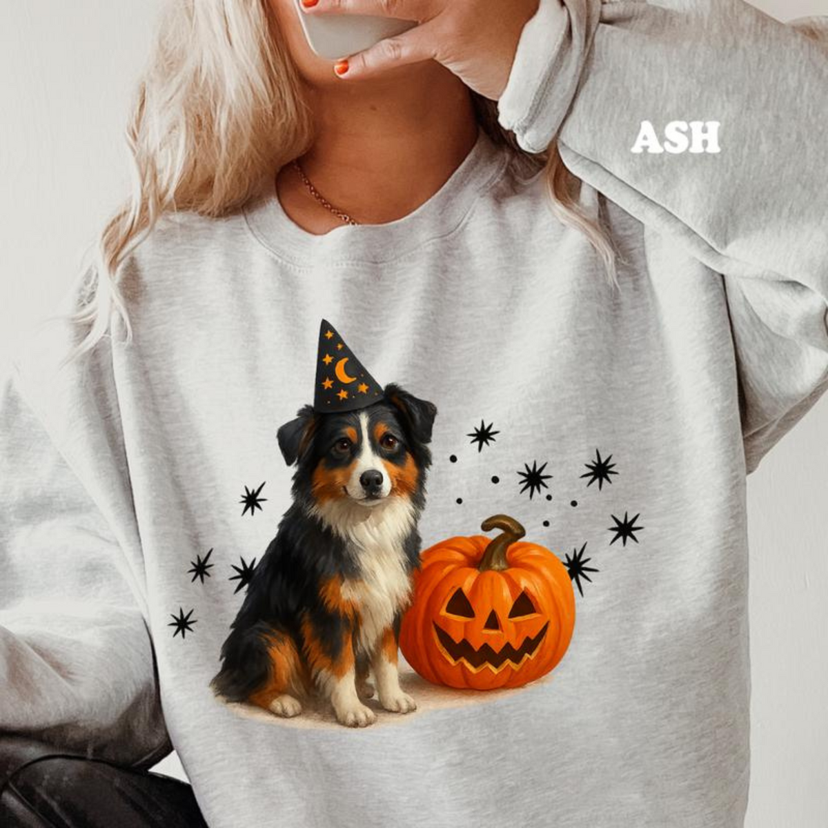 Halloween Witchy Dogs Shirt or Sweatshirt – Cute Unisex Fall Graphic Tee, Relaxed Fit - Part1