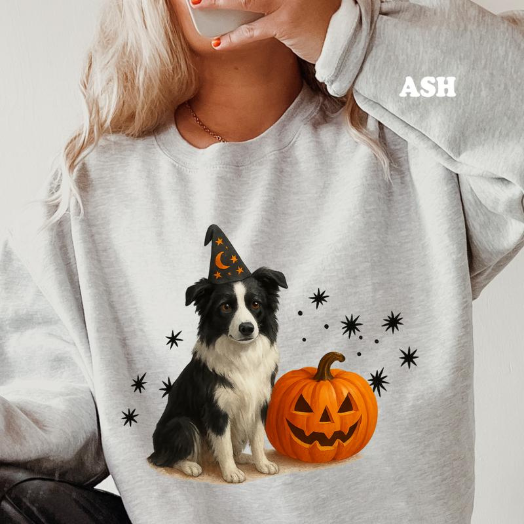 Halloween Witchy Dogs Shirt or Sweatshirt – Cute Unisex Fall Graphic Tee, Relaxed Fit - Part1