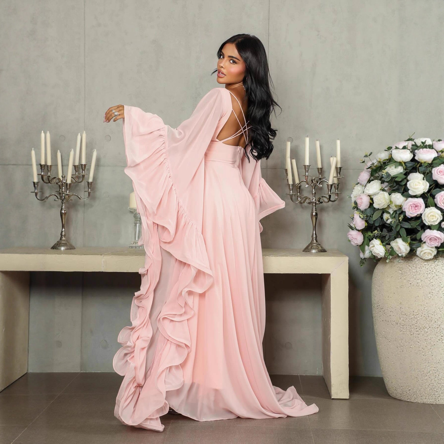 Style Flared Tulle Dress Evening Gown