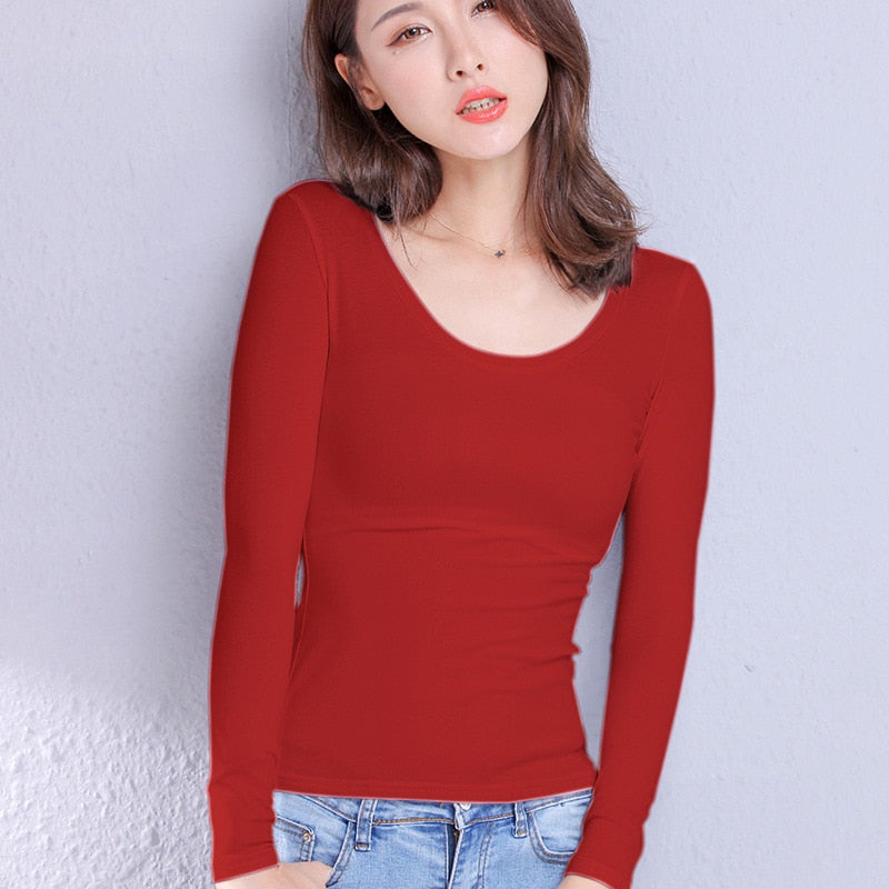 Women's Long Sleeve Cotton T-Shirt