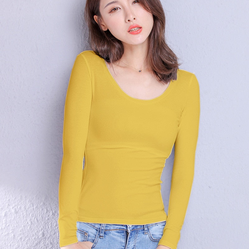 Women's Long Sleeve Cotton T-Shirt