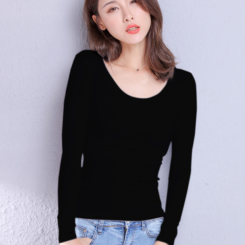 Women's Long Sleeve Cotton T-Shirt