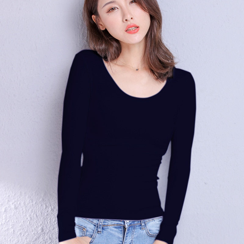 Women's Long Sleeve Cotton T-Shirt