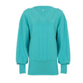Idle Casual Loose Fitting V neck Long Sleeves Sheath Dress Street Millennium Sexy Solid Color Knitted Dress
