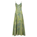 Romantic Floral Printed V neck Strap Dress Vacation Fresh Stylish Elegant Expansion Dress Women
