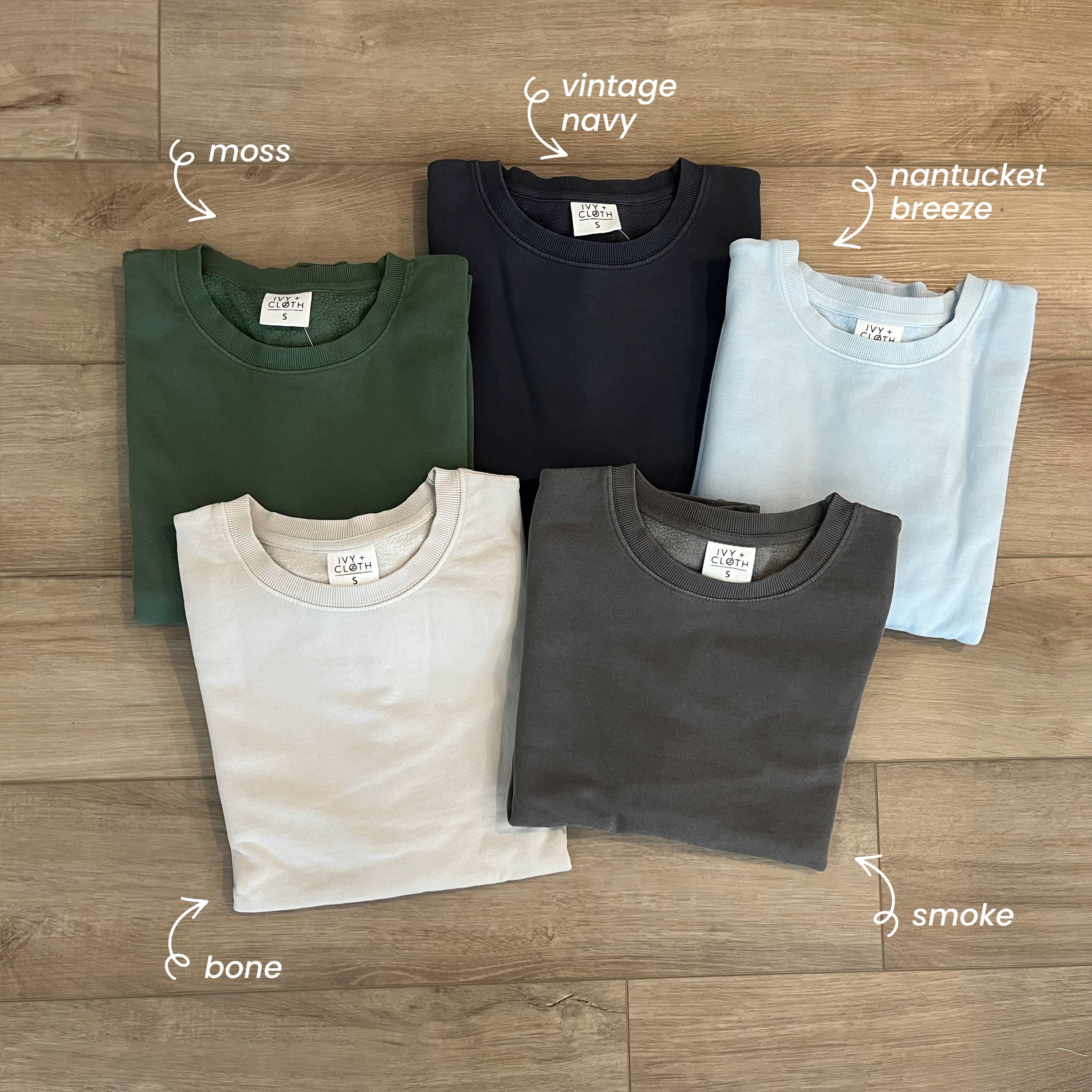 Smoke Oversized Boxy Crew