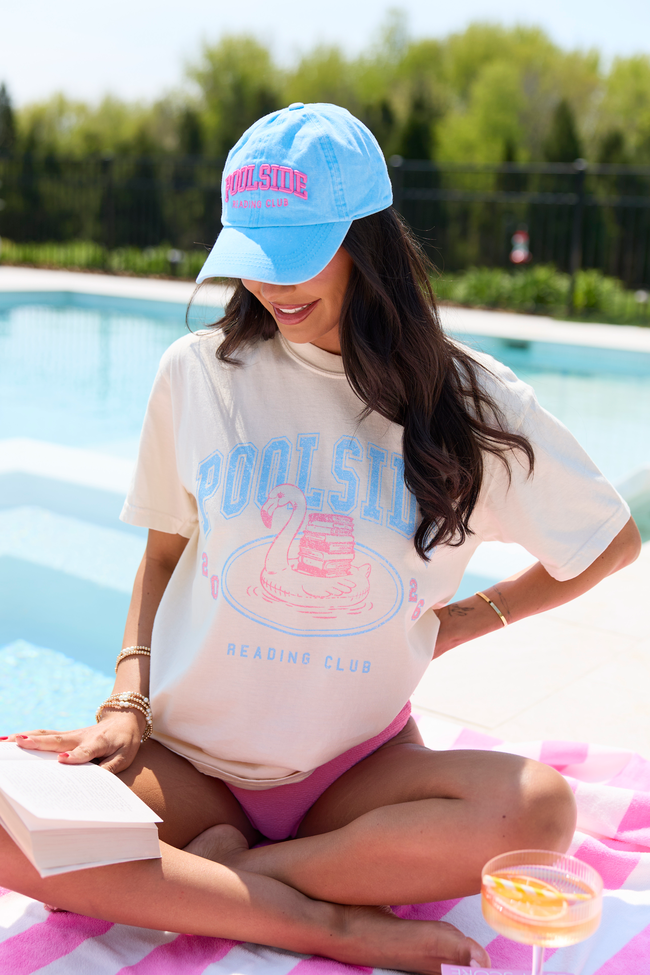 Poolside Reading Club Ivory Comfort Colors Graphic Tee