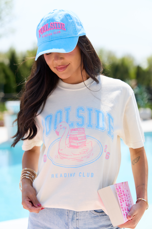 Poolside Reading Club Ivory Comfort Colors Graphic Tee