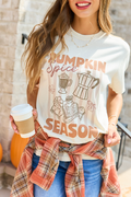 Pumpkin Spice Season Ivory Comfort Colors Graphic Tee