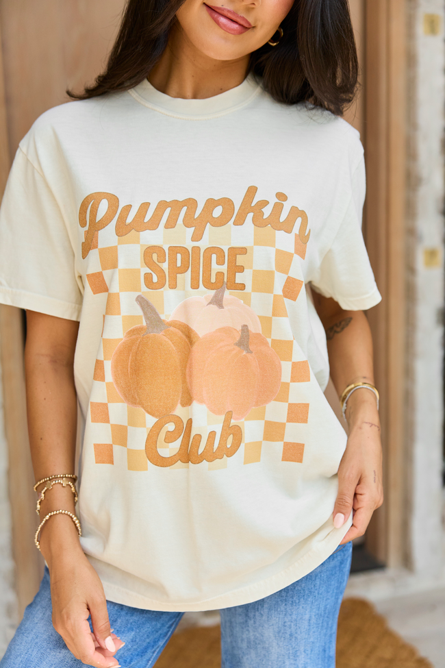 Pumpkin Spice Club Ivory Comfort Colors Graphic Tee