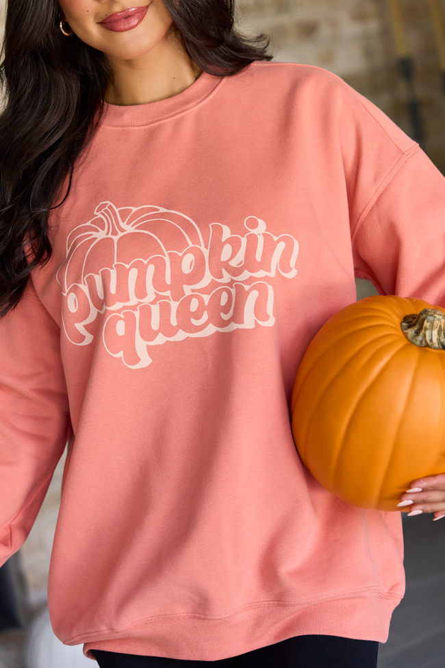 Pumpkin Queen Light Rust Graphic Sweatshirt