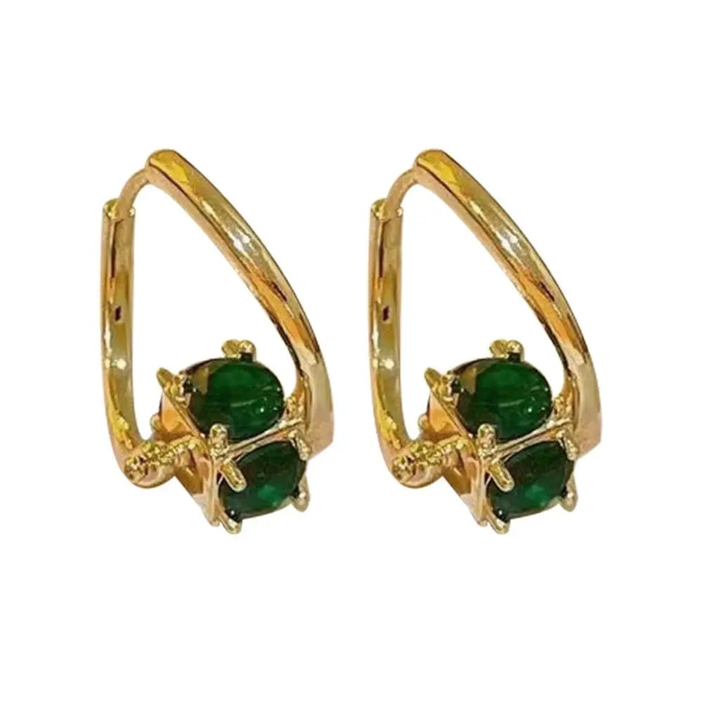 1 Pair Copper Magnetherapy Germanium Earrings Colorful Lymphvity Magnetherapy Earring Luxury Weight Loss Earring Women
