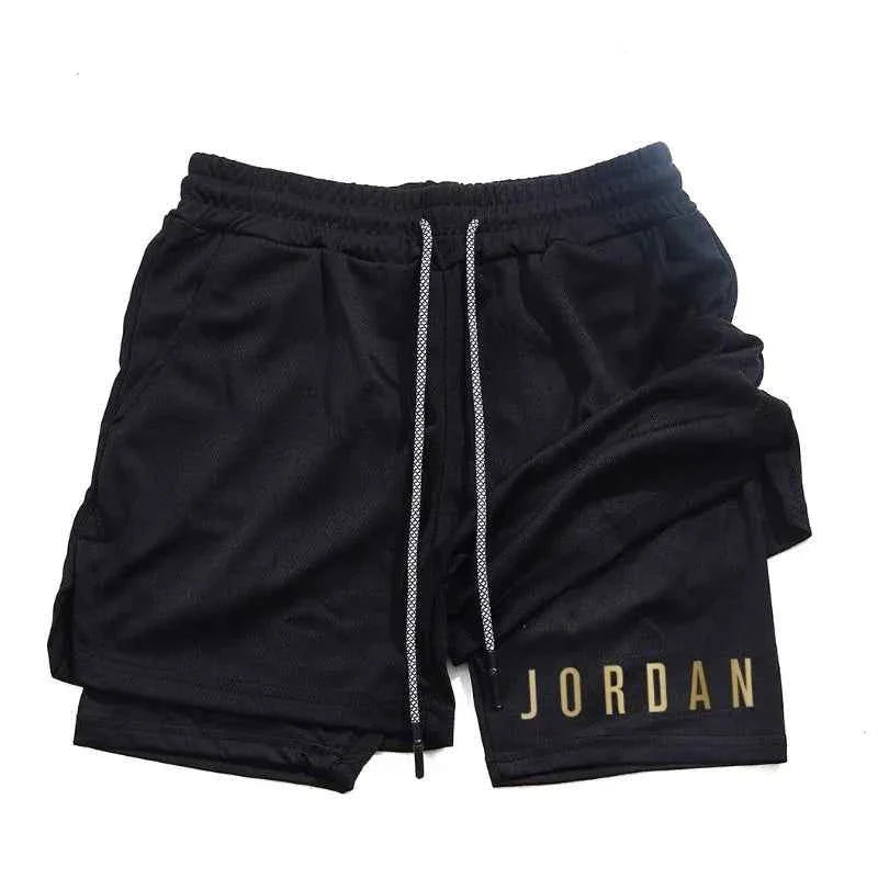 Men's Double-Layer Running Training Shorts