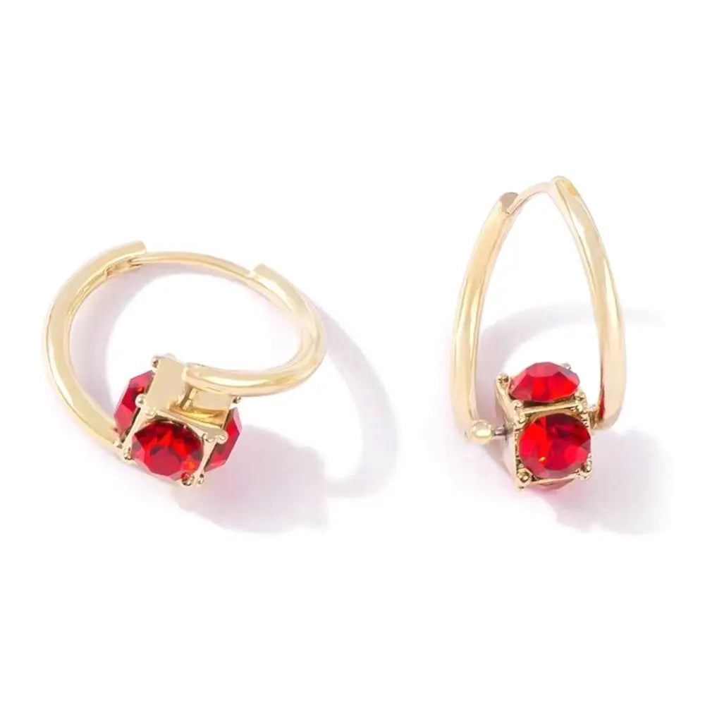 1 Pair Copper Magnetherapy Germanium Earrings Colorful Lymphvity Magnetherapy Earring Luxury Weight Loss Earring Women