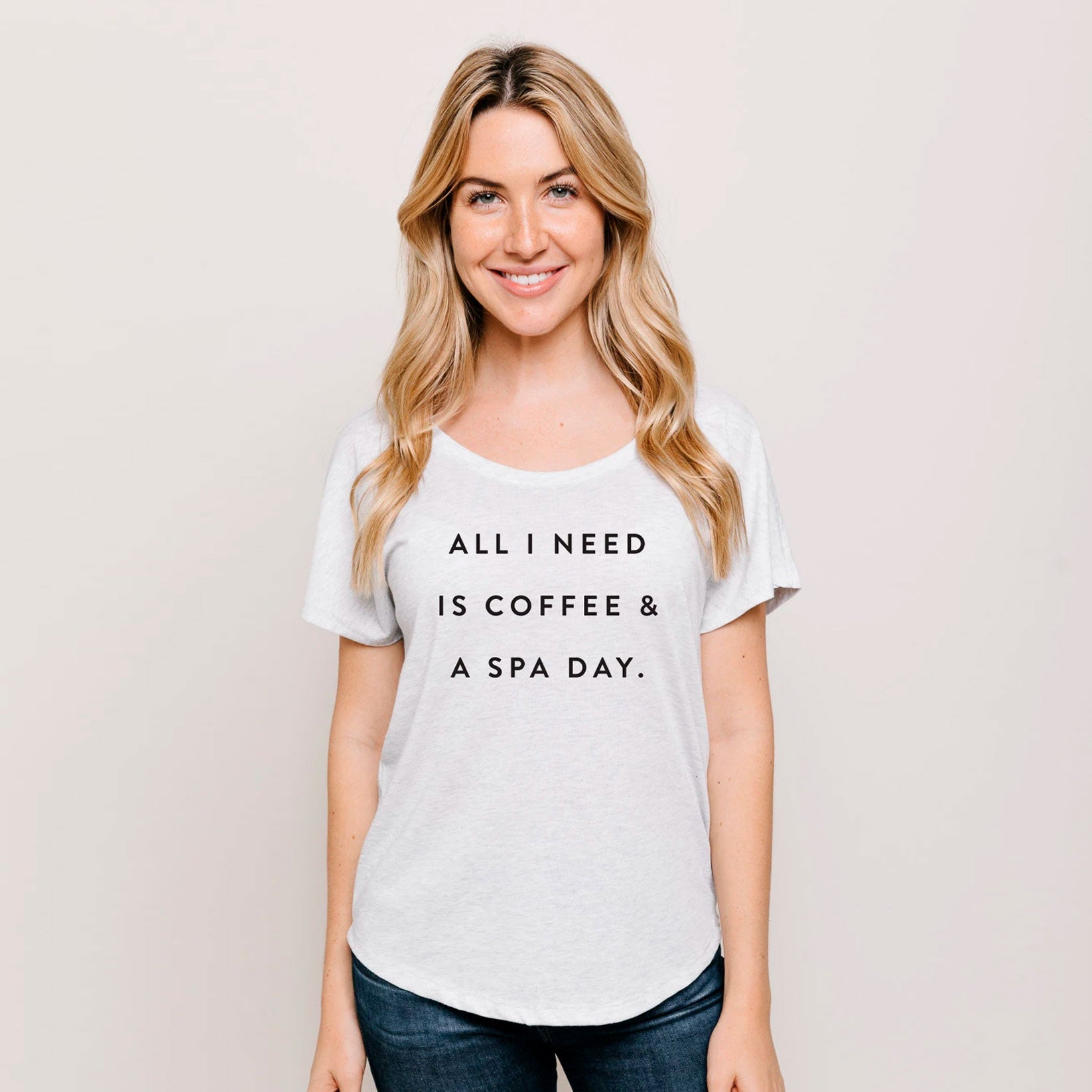 Women's Coffee & Spa Day Graphic Tee