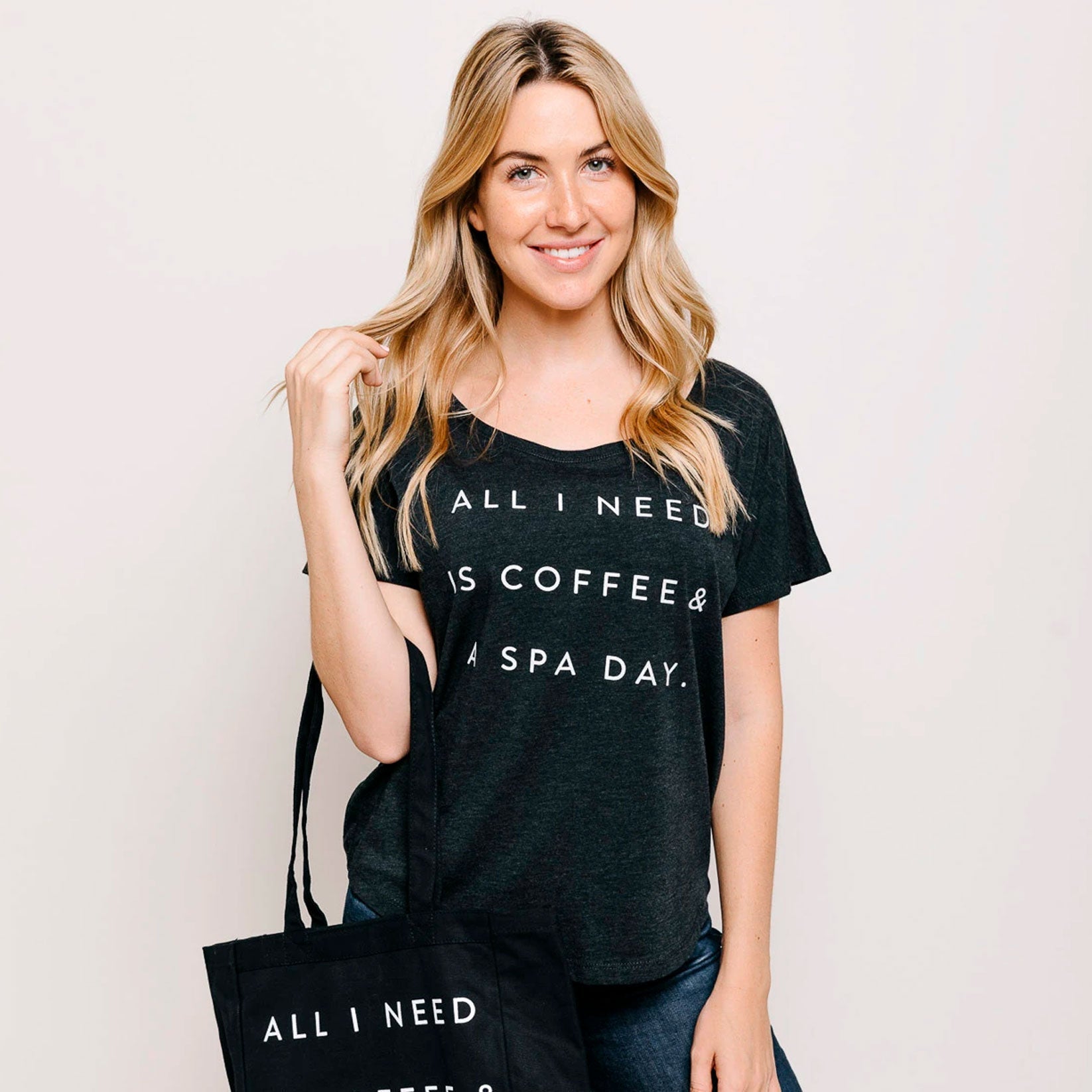 Women's Coffee & Spa Day Graphic Tee
