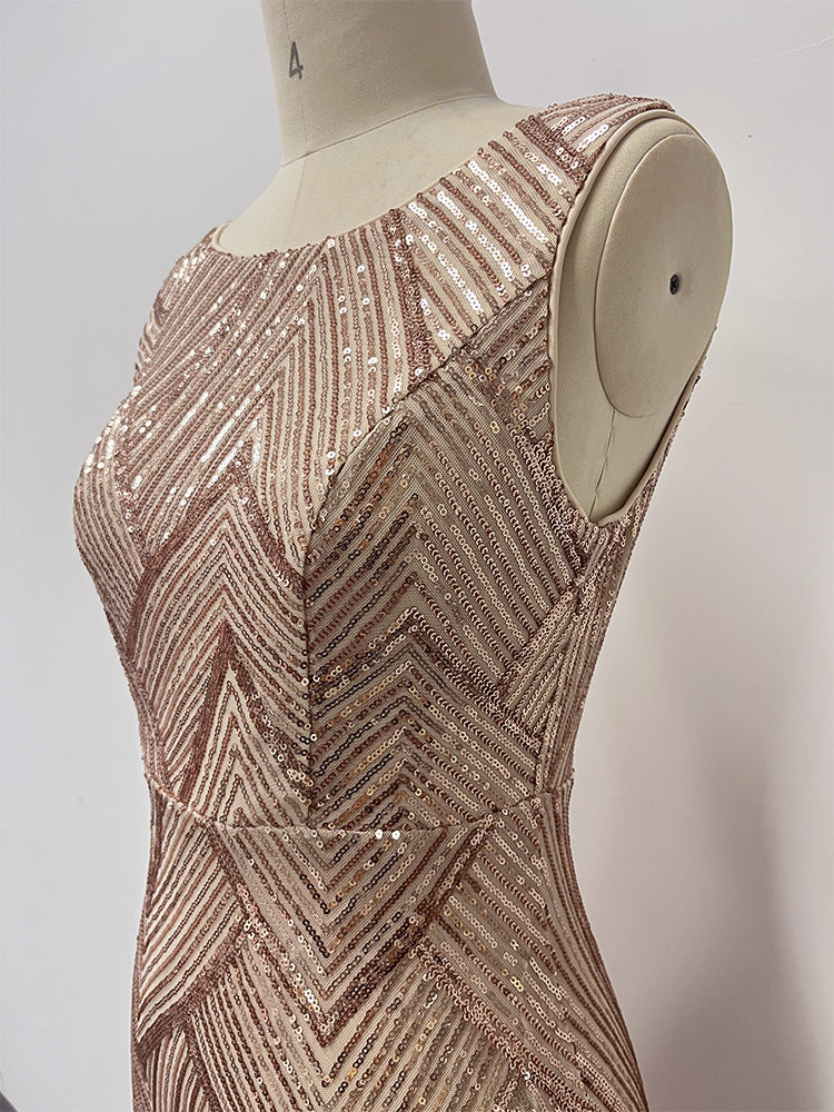 Mermaid Shiny Large Long Style Evening Dress