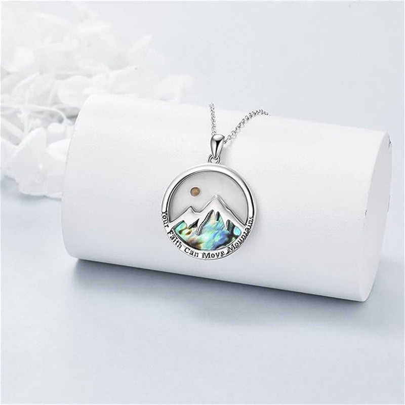 Stainless Steel Bracelet With Simple Shell And Mustard Seed Necklace For Women